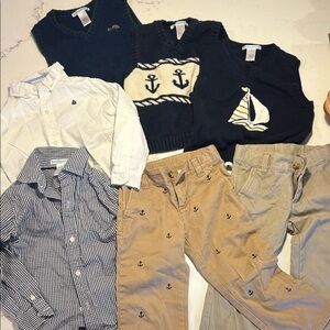 3T, Janie and Jack Bundle, dress shirts, pants and sweater vests